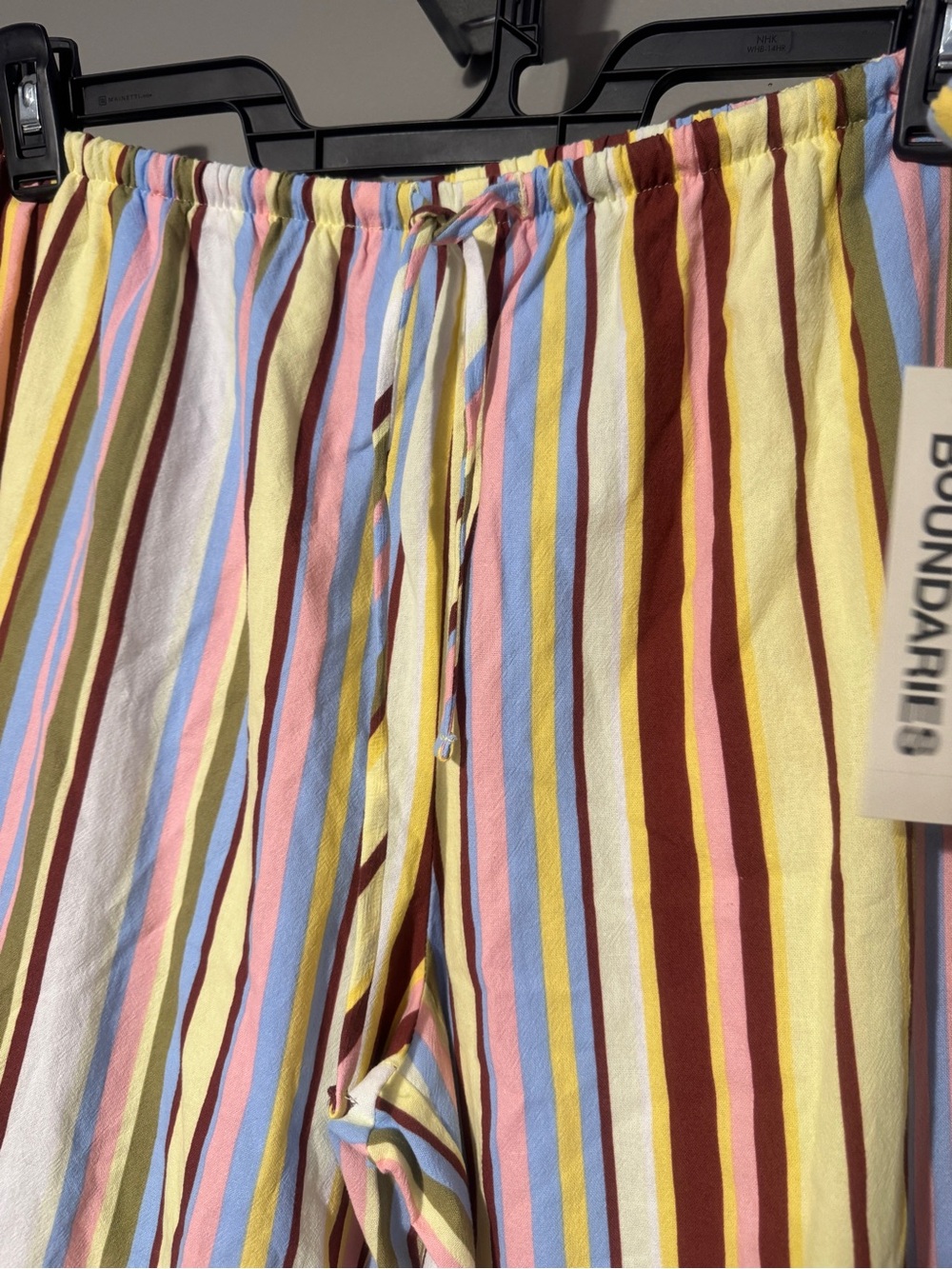 Retro Stripe Wide Leg Beach Pants - XXL (20) - Picture 3 of 9